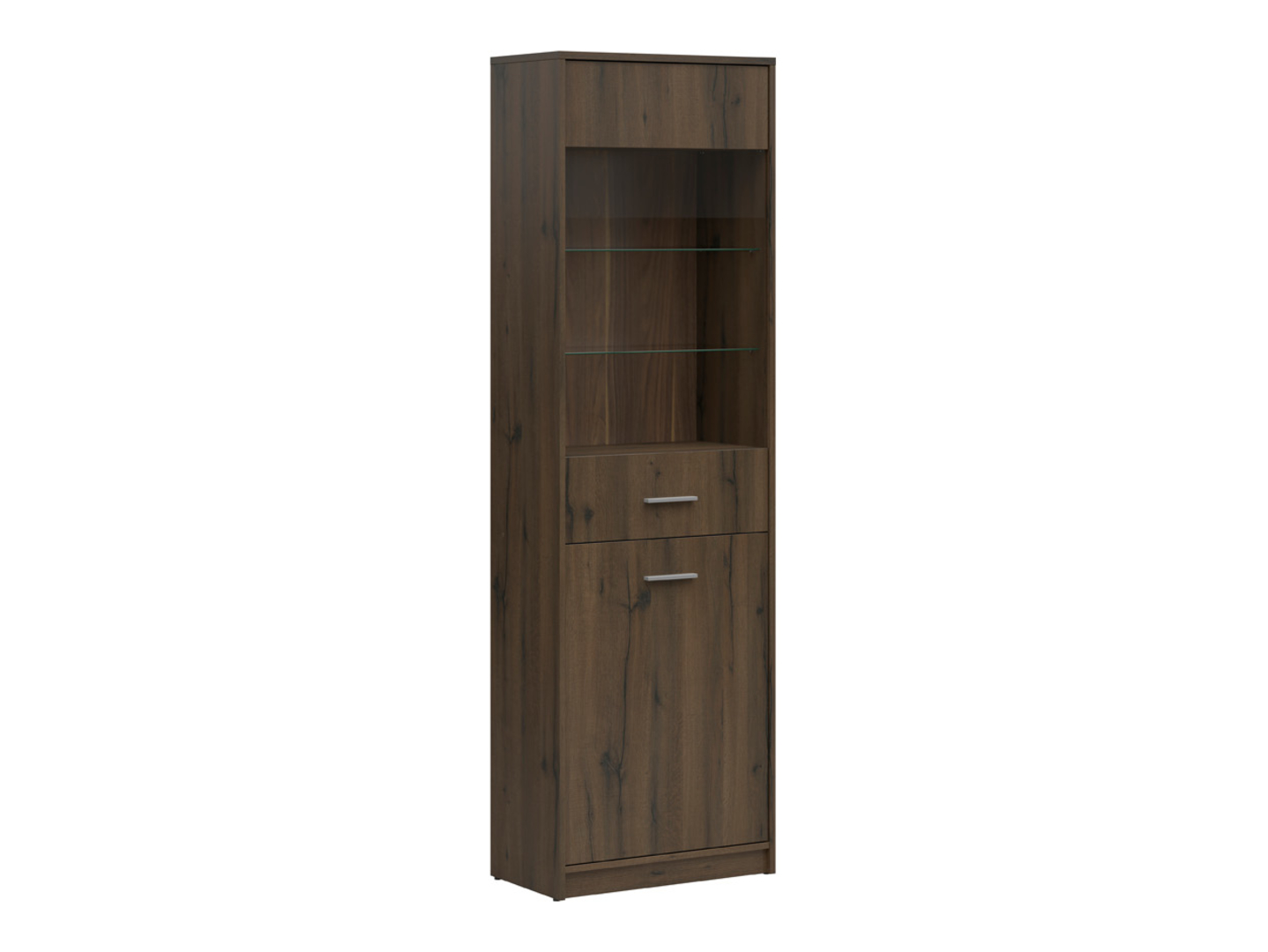 Witryna Nepo Plus 60 cm z 2 drzwiami dąb noble