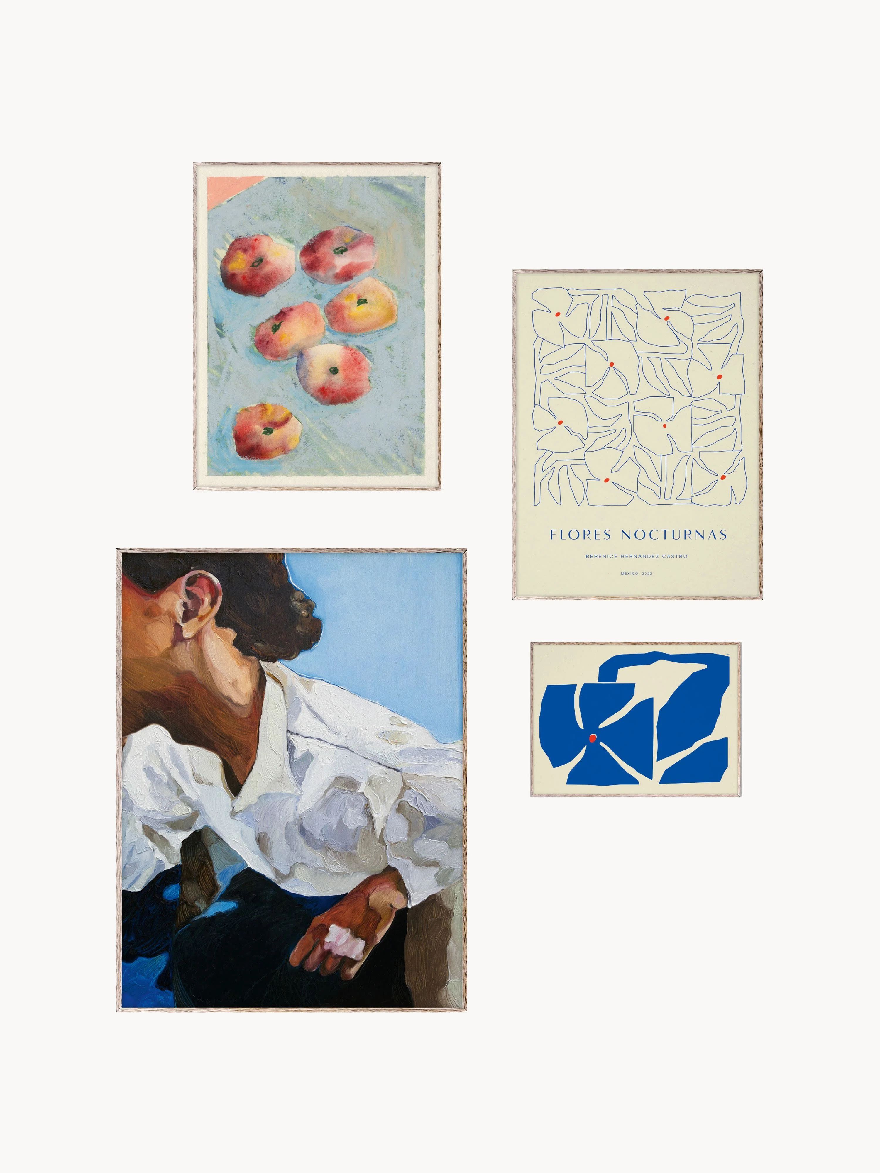 Posters Artwall no. 09 mit Rahmen, 4er-Set