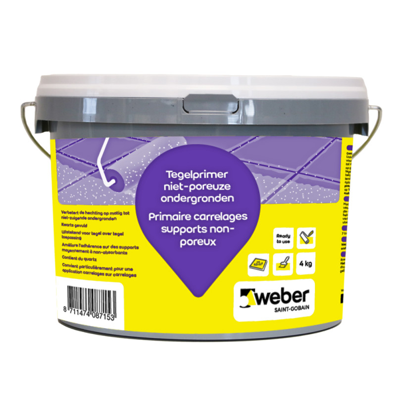 Primer pour carrelage support non poreux 4 kg WEBER BEAMIX