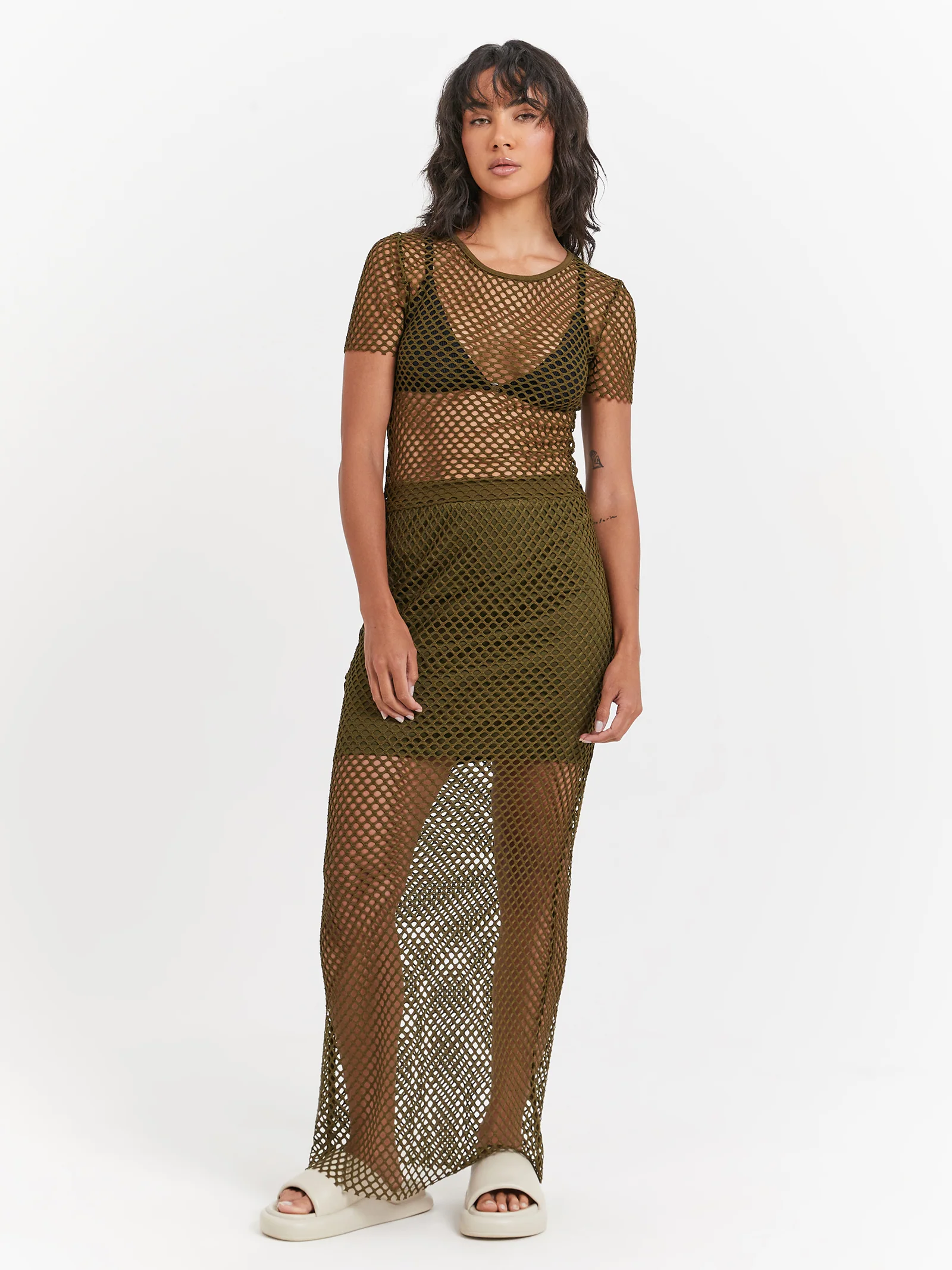 Ruby Mesh Skirt