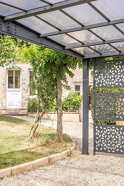 Lot 3 claustras carport Libeccio aluminium Trigano