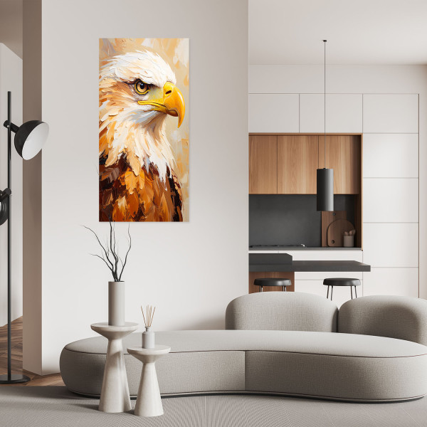 Naklejka na ścianęFeeby Orzeł Ptaki Zwierzę Malowany 40x80