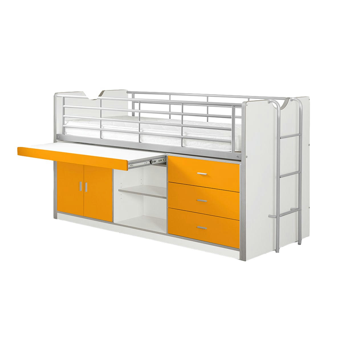 BONNY - Lit combiné 95 90x200 sommier inclus orange