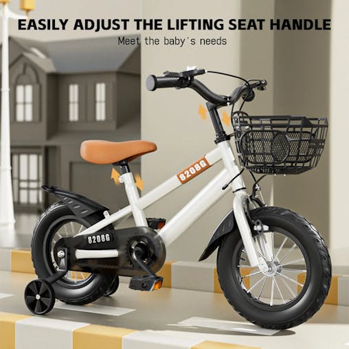 NNEOBA Kids Bike for Girls 3-7 Years with Basket