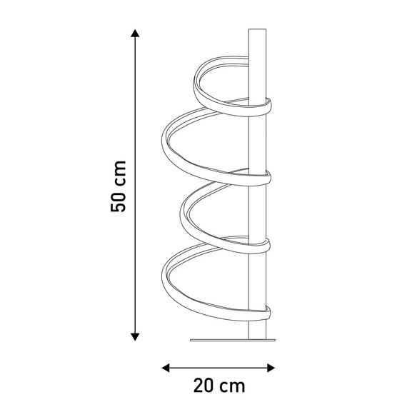 LED-Tischleuchte »BELLEZA«, BxL: 200 x 200 mm, inkl. Leuchtmittel
