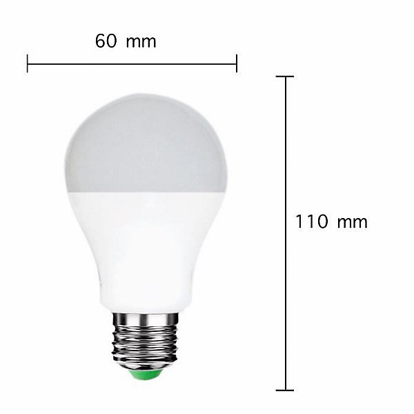 Ampoule E27 LED 9W 220V A60 180 - Blanc Neutre 4200k - 5500k - SILUMEN