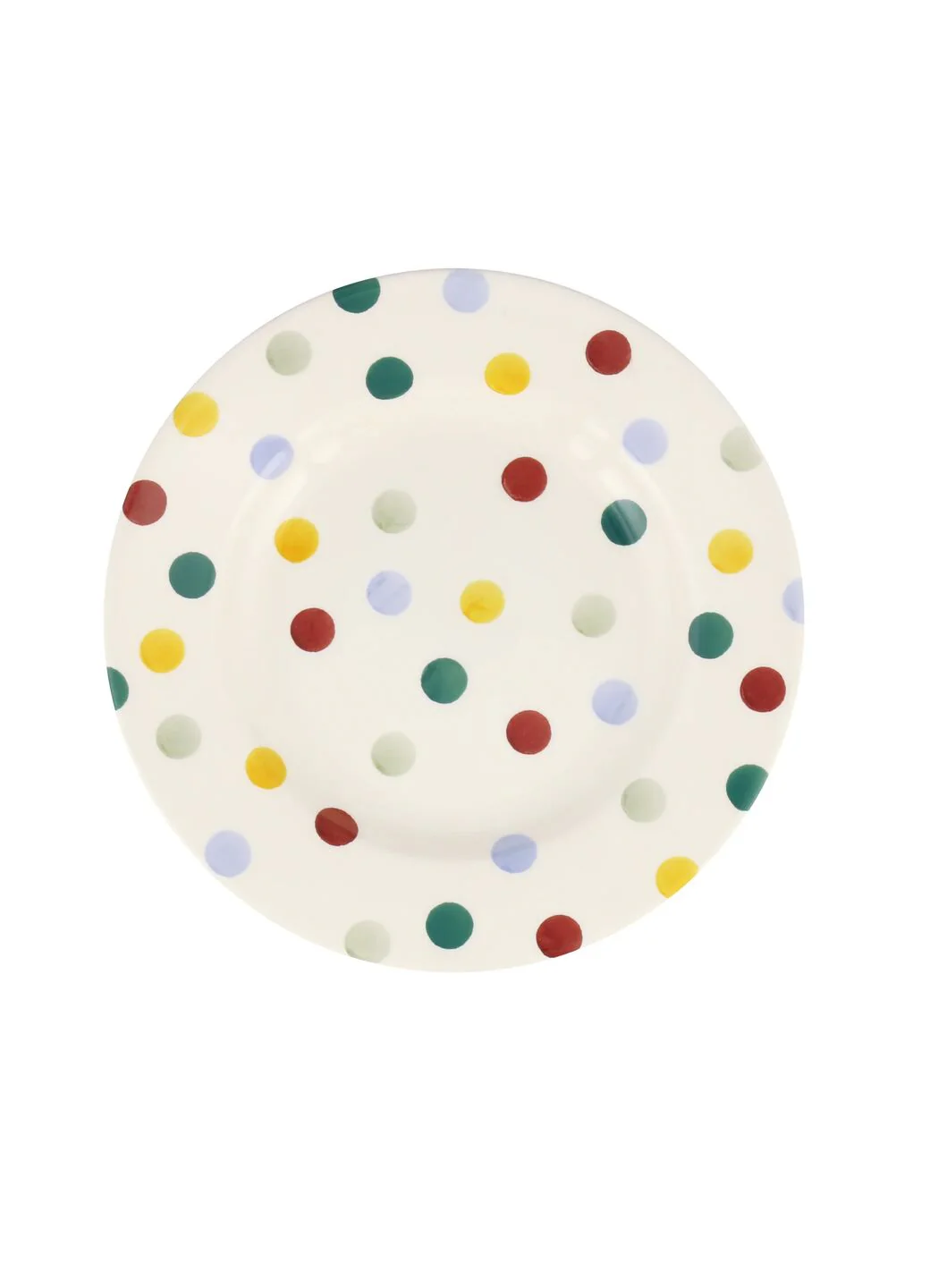 Polka Dot Medium Dinner Plate, 8.5 Inch