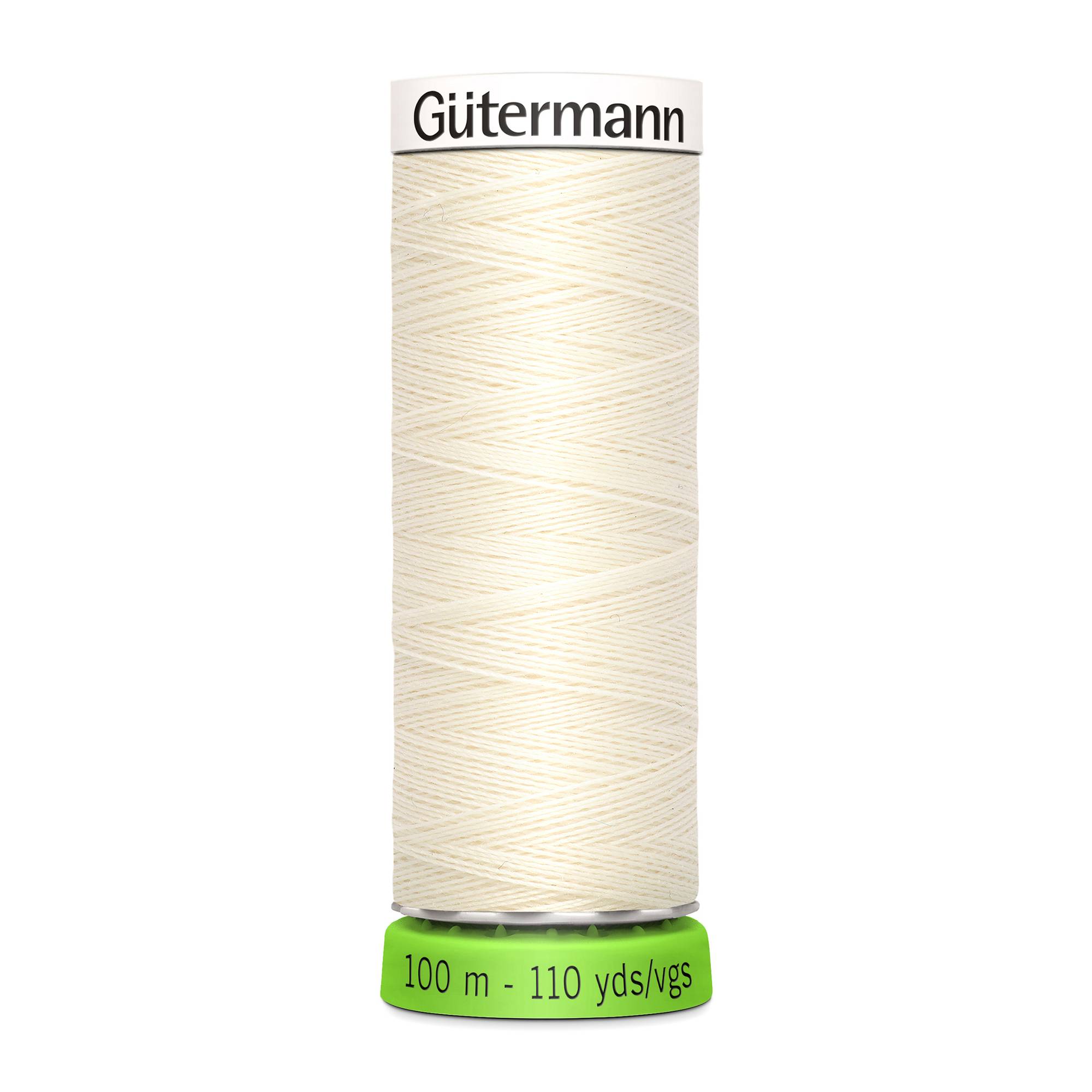 Gutermann Cream Sew All Recycled rPET Thread 100m (1)