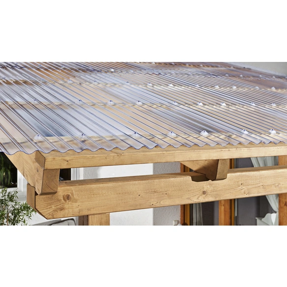 Wellplatte »Sinus«, BxL: 900 x 2000 mm, Polyvinylchlorid (PVC), klar