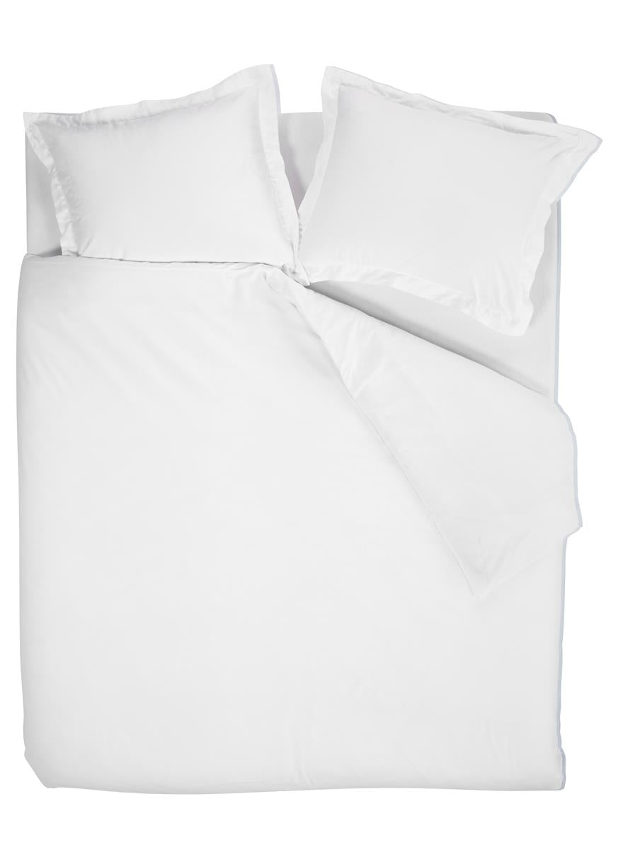 Beddinghouse Gloss dekbedovertrek - Tweepersoons - 200x200/220 cm - Wit