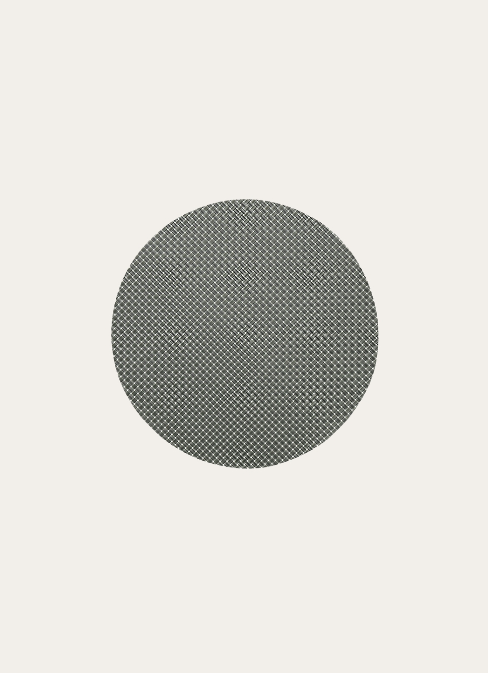 SET DE TABLE ROND TISSÉ GRIS