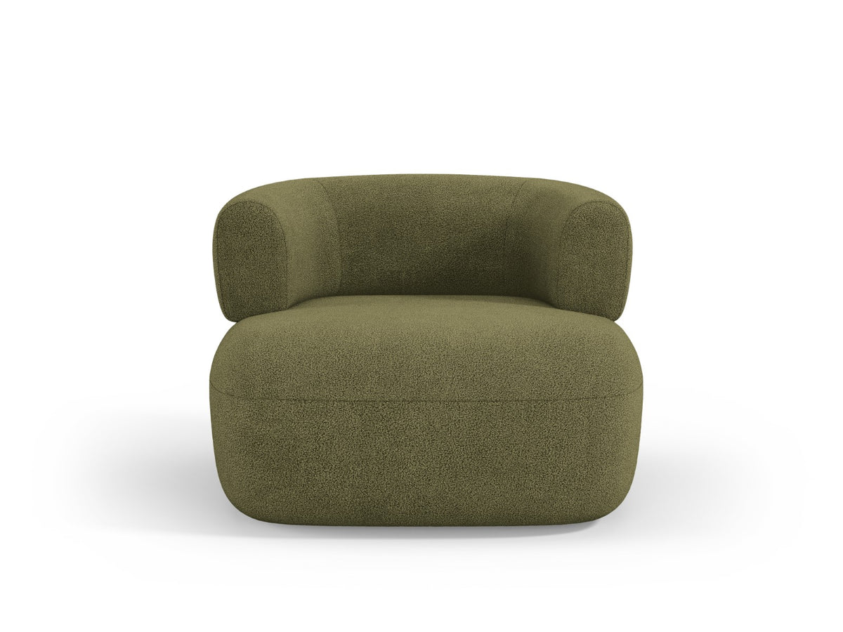 Micadoni Fauteuil Jenny boucle, groente - 88x90x73cm