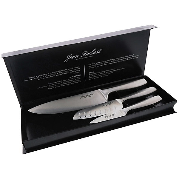 Coffret 3 couteaux inox Jean Dubost DF13A5Y0X01046 fusal