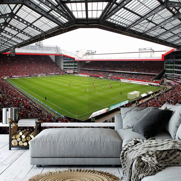 Vliestapete »XXL Vliestapete«, 1. FC Kaiserslautern Stadion, mehrfarbig, matt