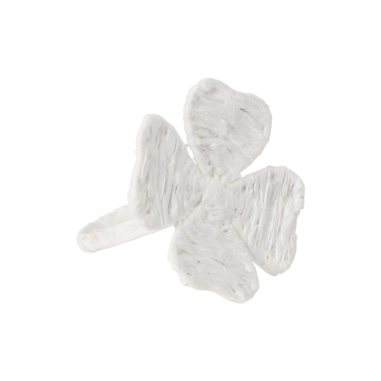 Four-Leaf Clover Napkin Ring, white