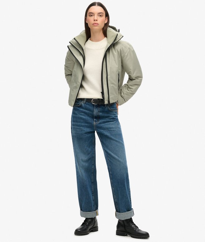 Hooded Embroidered Windbreaker Jacket