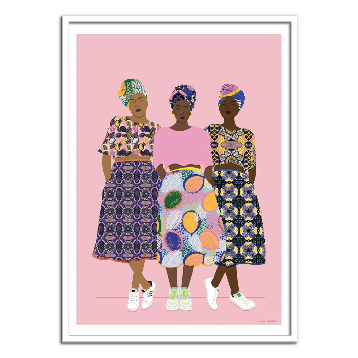 CÉLESTE WALLAERT - GRLZ BAND - Affiche d'art 30 x 40 cm