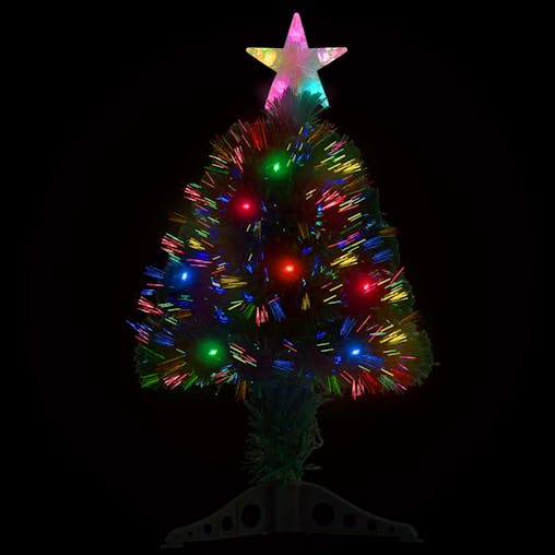 NNEVL Artificial Christmas Tree with Stand/LED 64 cm Fibre Optic
