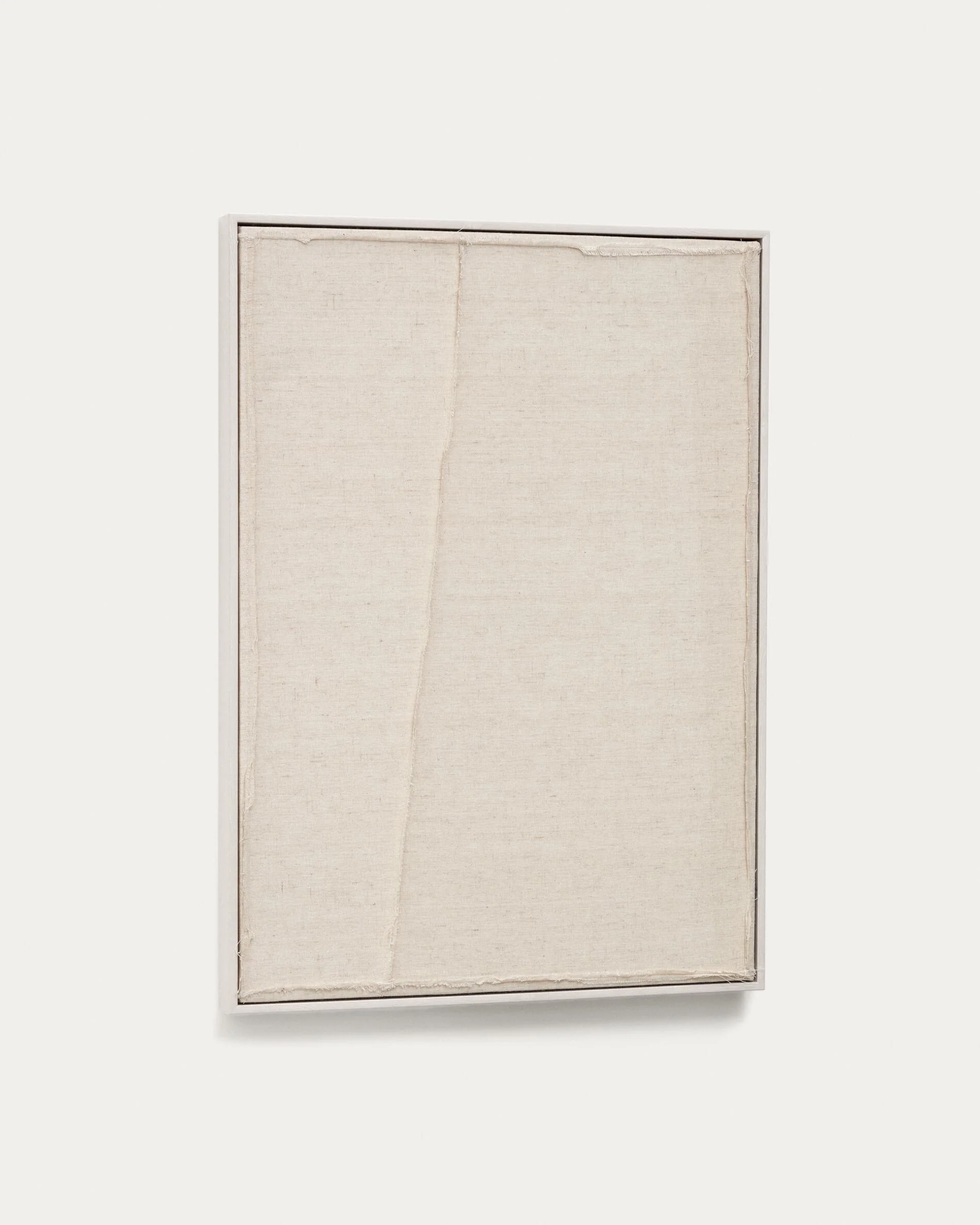 Maha white wall hanging with vertical line 52 x 72 cm