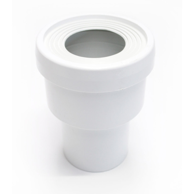 Raccord droit de toilette PVC blanc Ø 80 mm SCALA