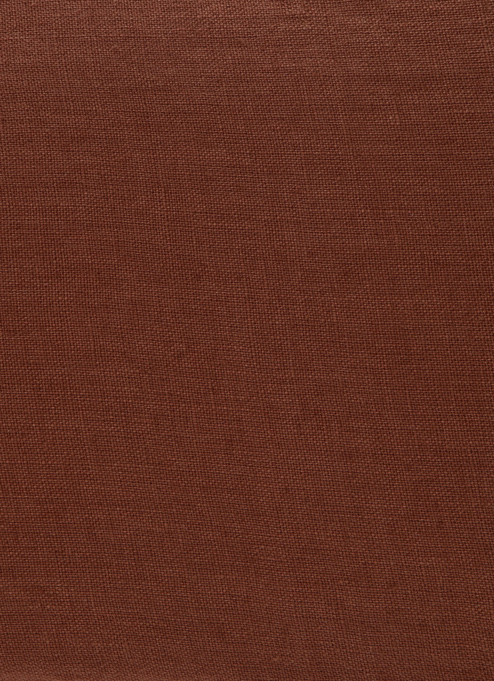 HOUSSE DE COUSSIN RECTANGULAIRE EN LIN LAVÉ BRUN