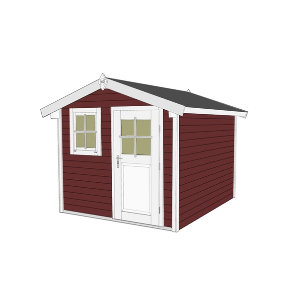 Gartenhaus »123 Gr.5«, Holz, BxHxT: 390 x 247 x 325 cm (Außenmaße inkl. Dachüberstand)