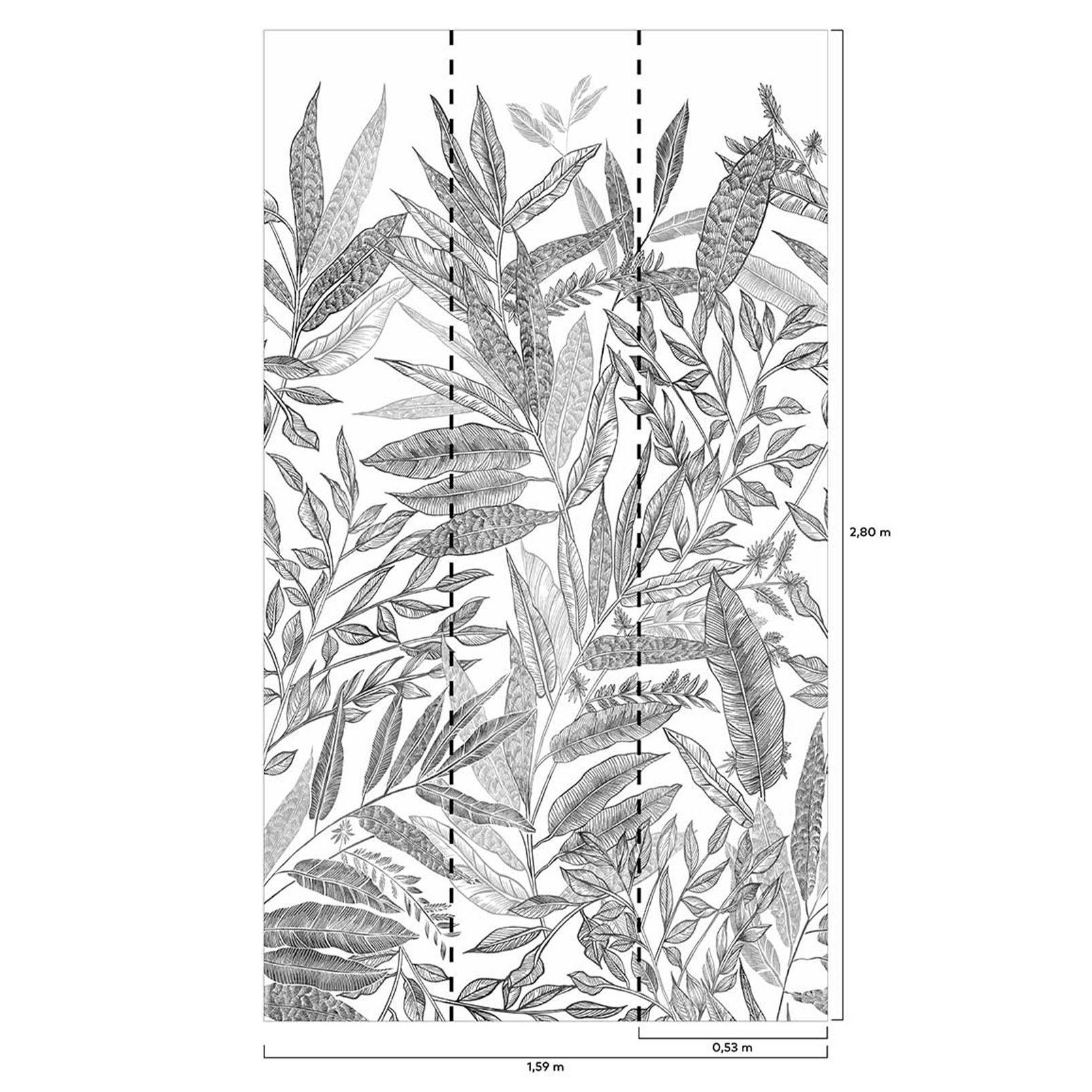 JUNGLE - Papier peint decor jungle 159x280cm