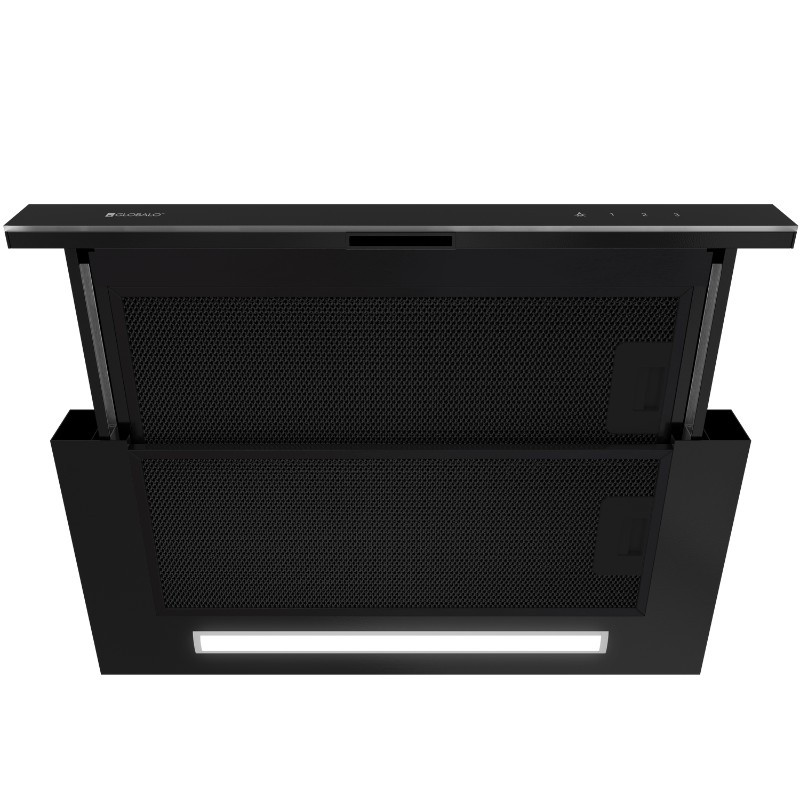 GLOBALO Okap teleskopowy 59,6cm TESLO 60.1 black 575 m3/h *