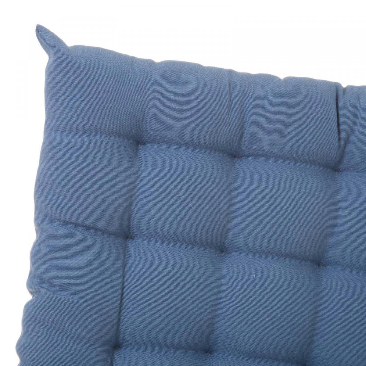 - Coussin de chaise carré bleu - 40x40x7cm