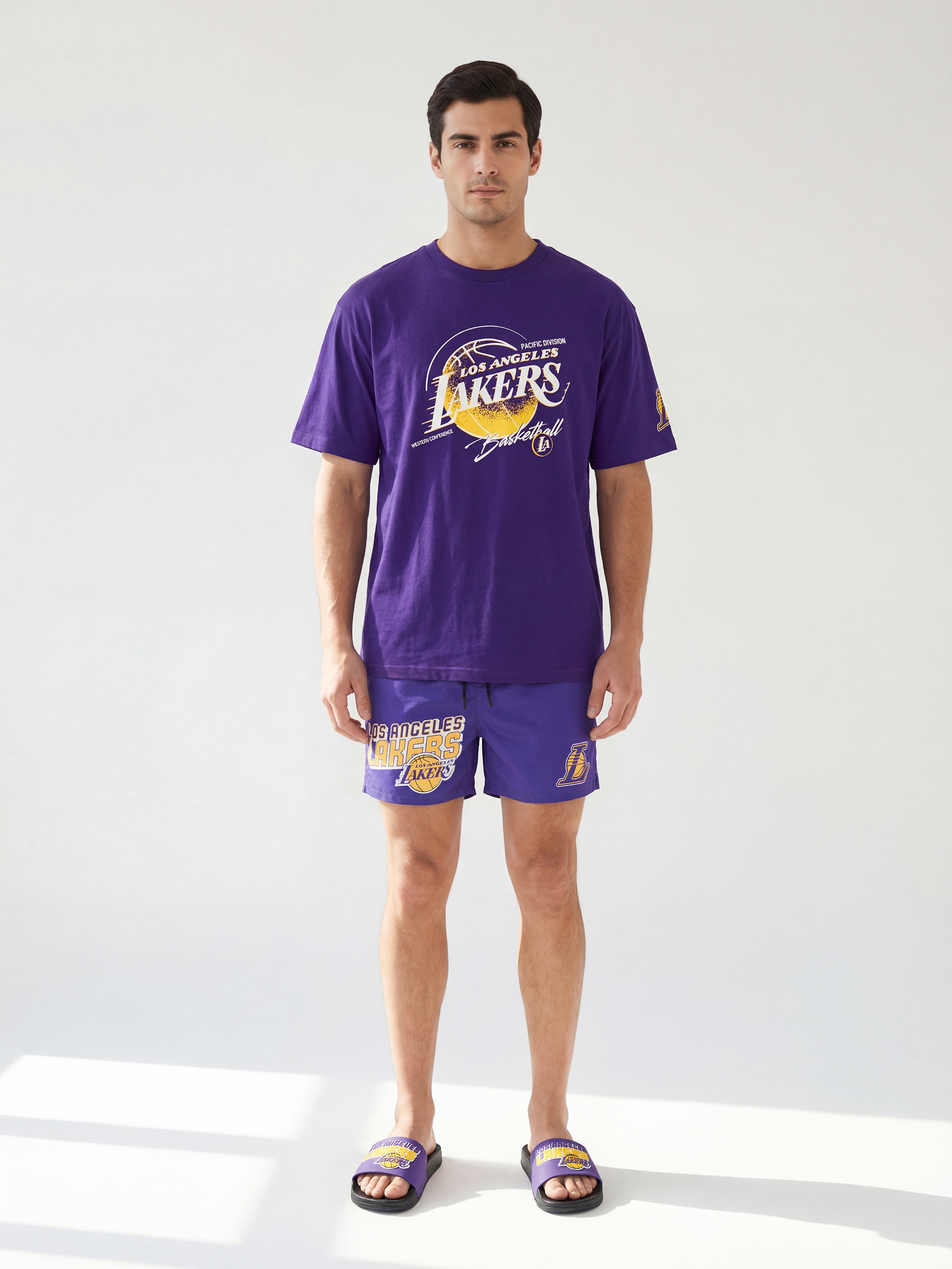 Bawełniana koszulka comfort z krótkim rękawem NBA