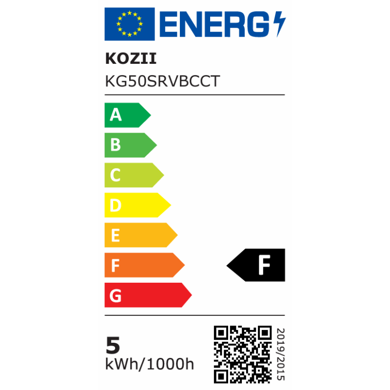 Ampoule spot LED connectée GU10 RGB 345 lm 4,7 W KOZII
