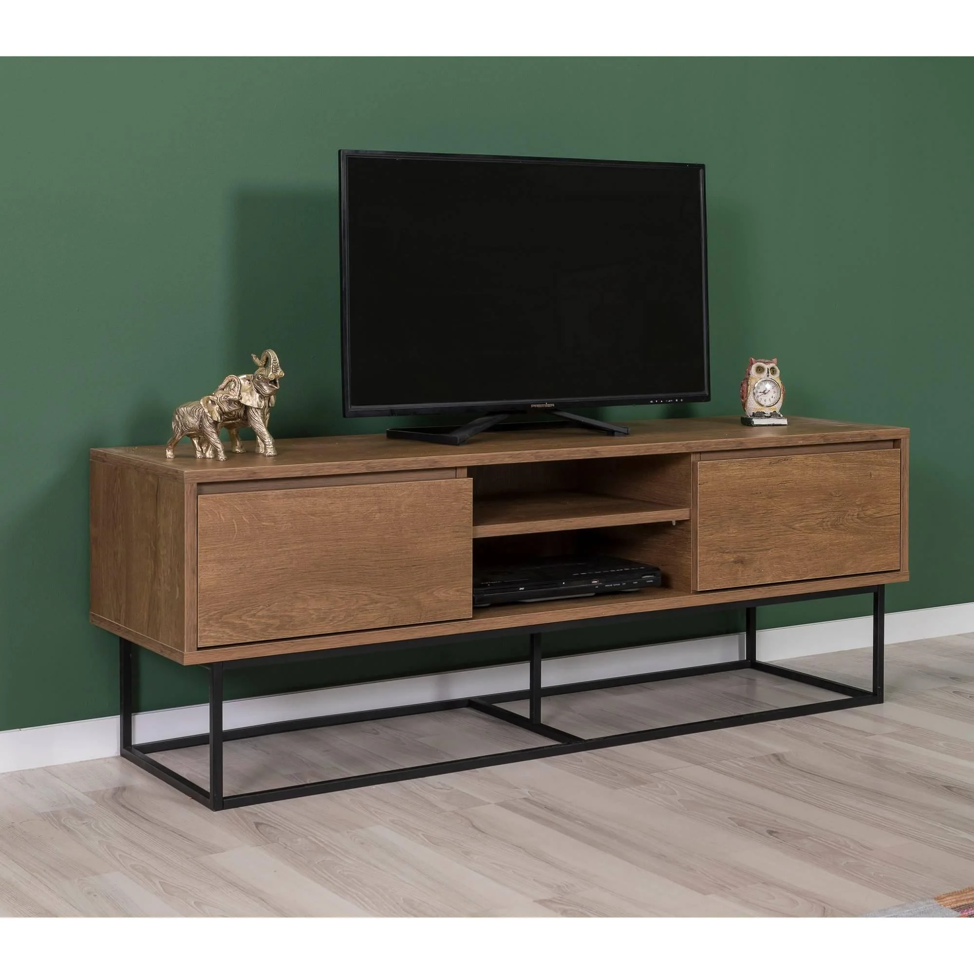 Set van TV-meubel en salontafel Laxus open