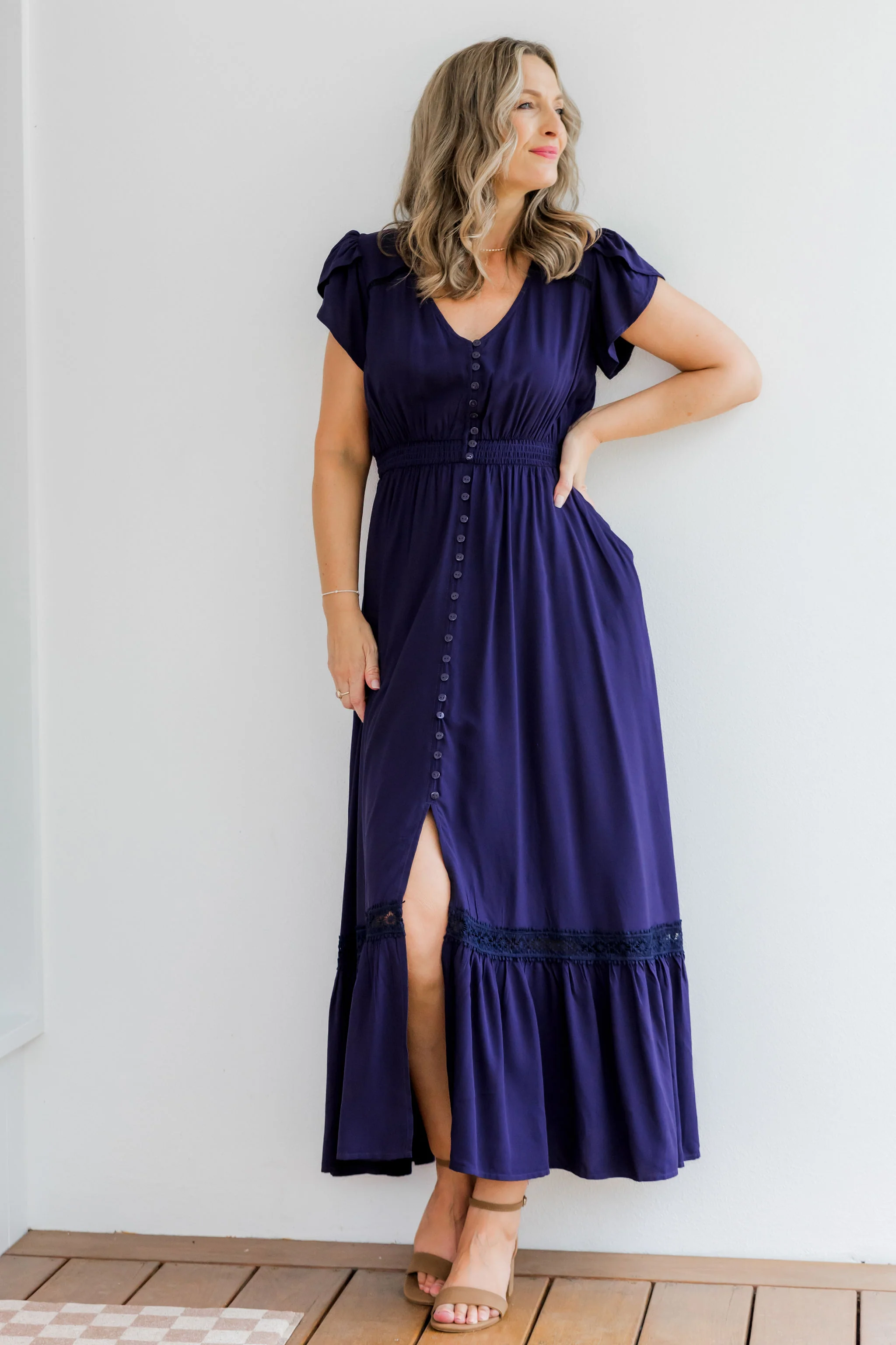 Louisa Maxi Dress in Midnight