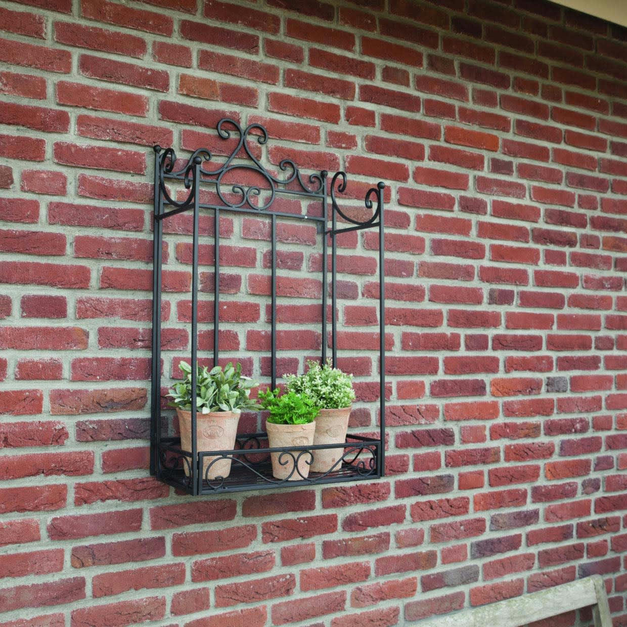 - Etagère pliante à plantes arabesques demi-ronde