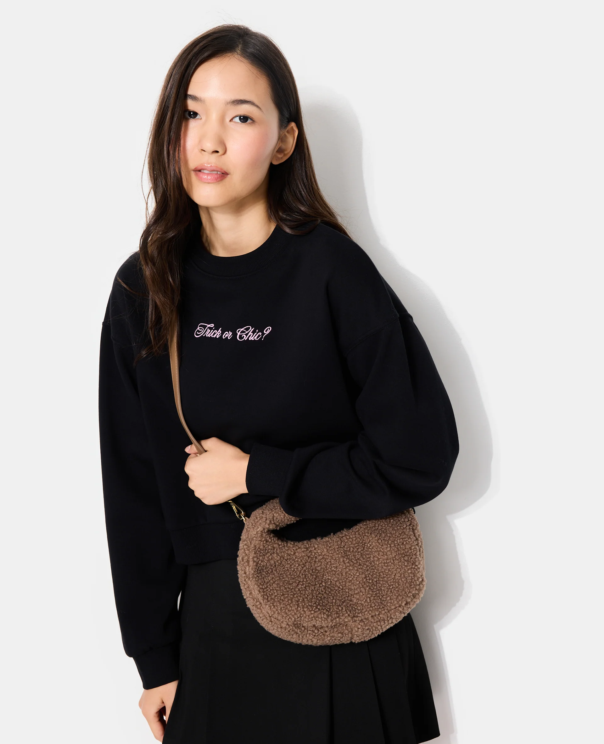 Sac en sherpa avec poignée et bandoulière