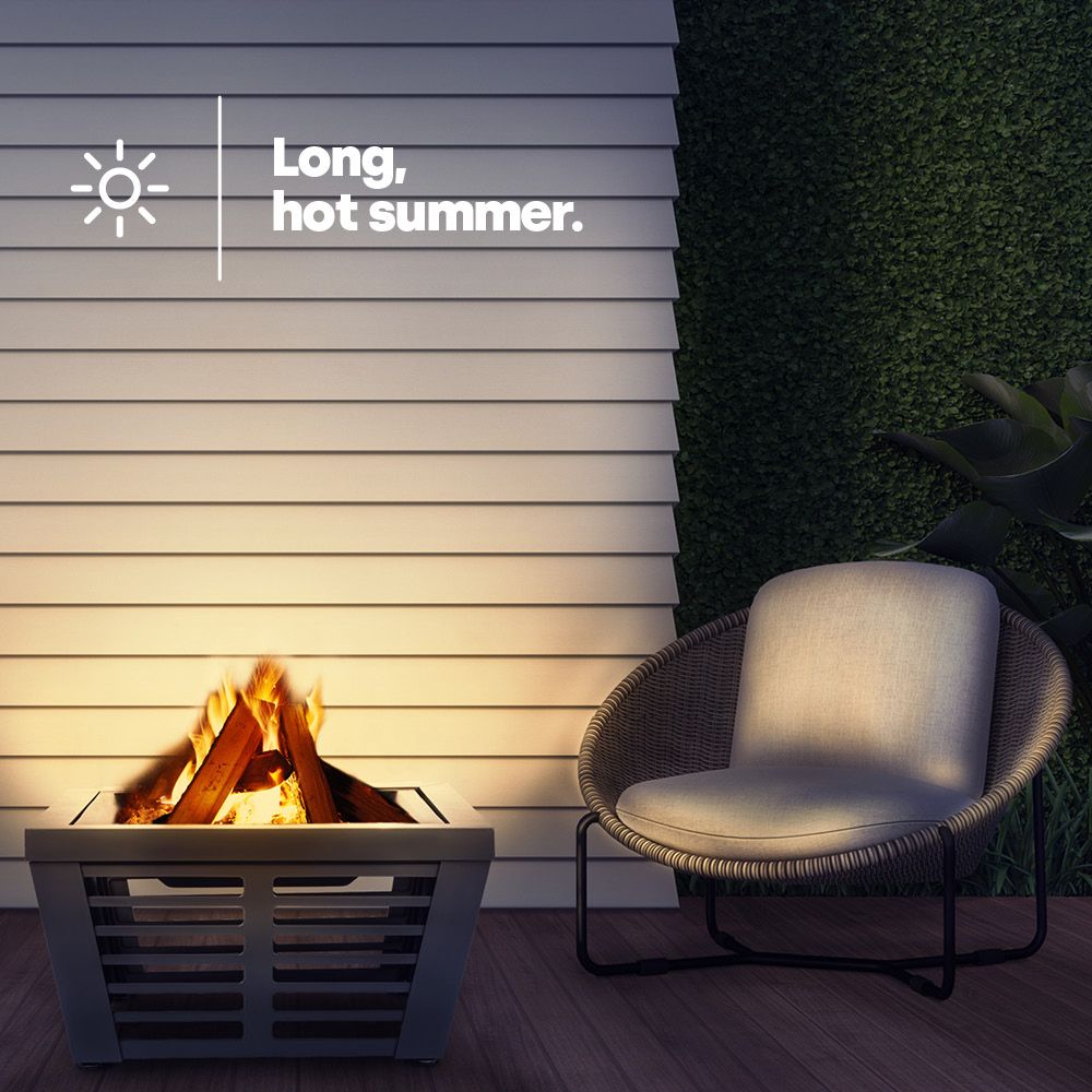 LIVIVO 30" Venetian Outdoor Fire Pit with BBQ Grill