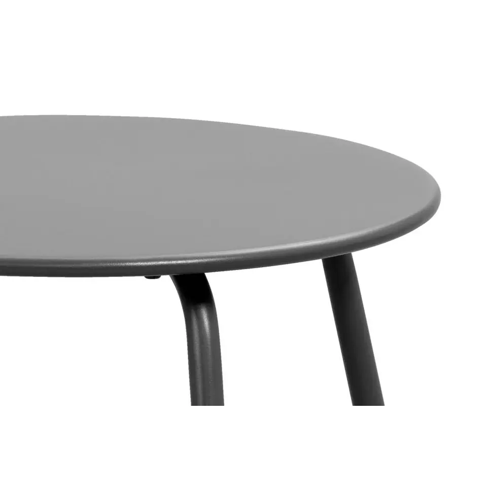 Bijzettafel Montreal - antraciet/metaal - &Oslash;50 cm