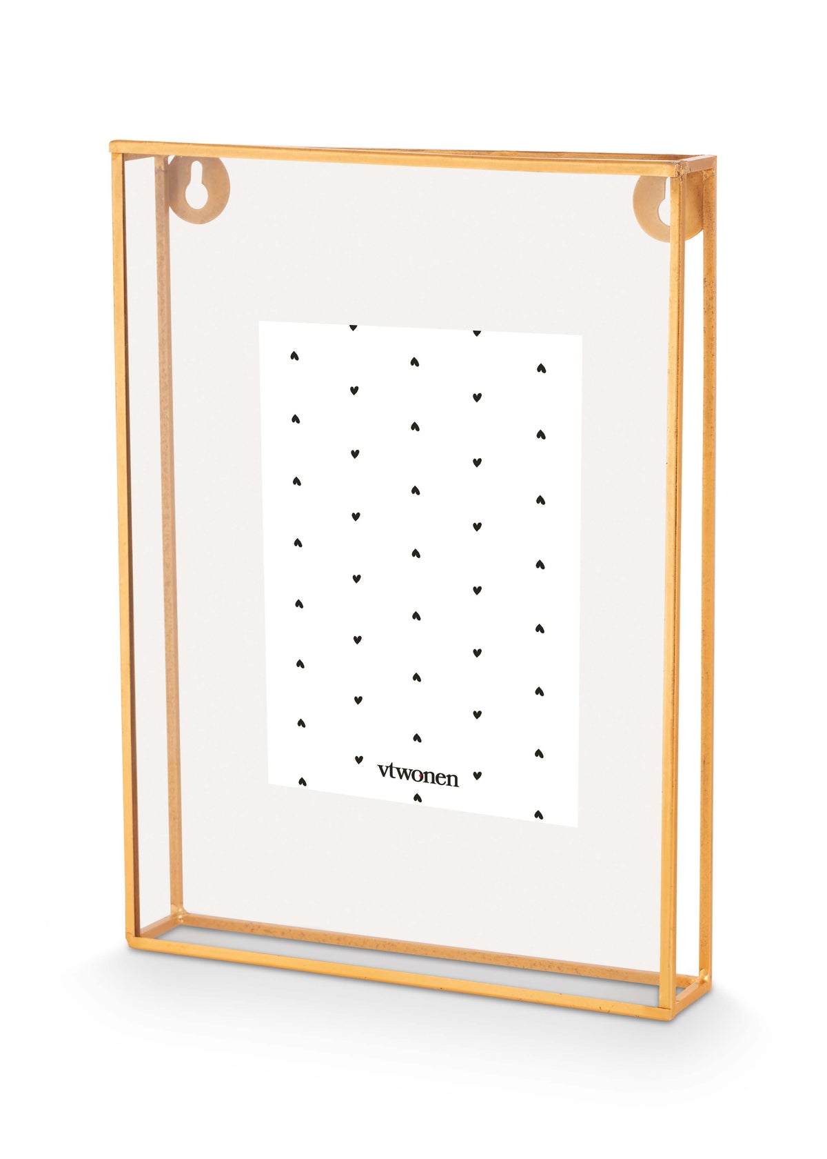 vtwonen Fotolijst - Goud - 20x28x3.5cm - Metaal - Glas