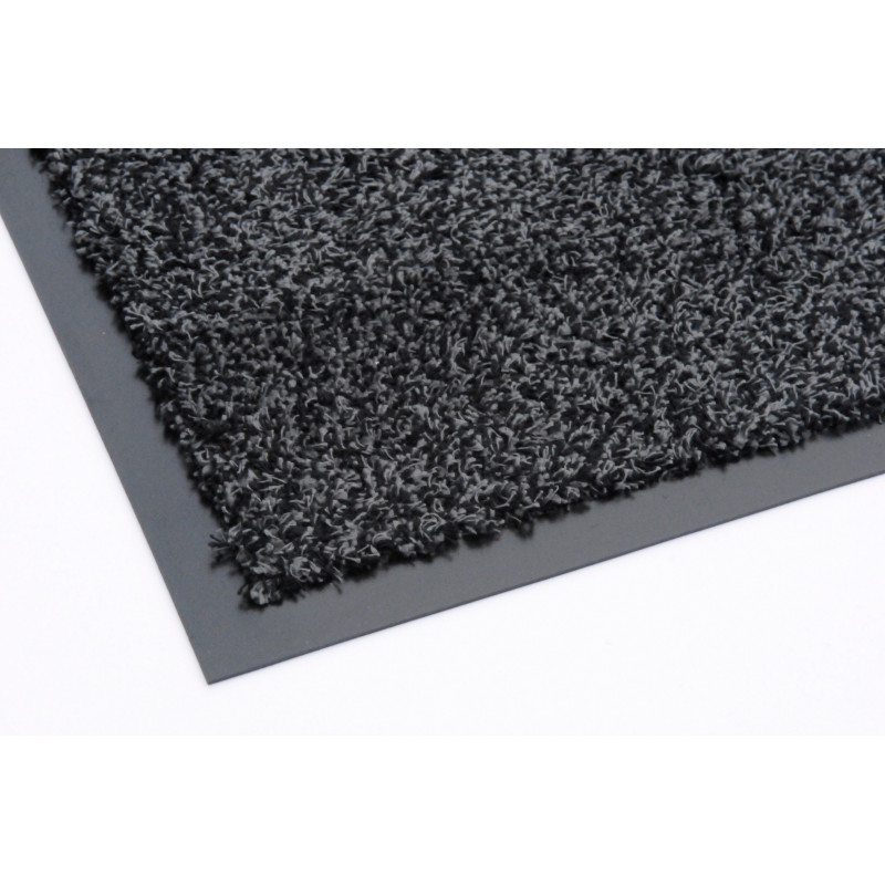 Paillasson en coton anthracite avec bord 60 x 40 cm ADVOTEX