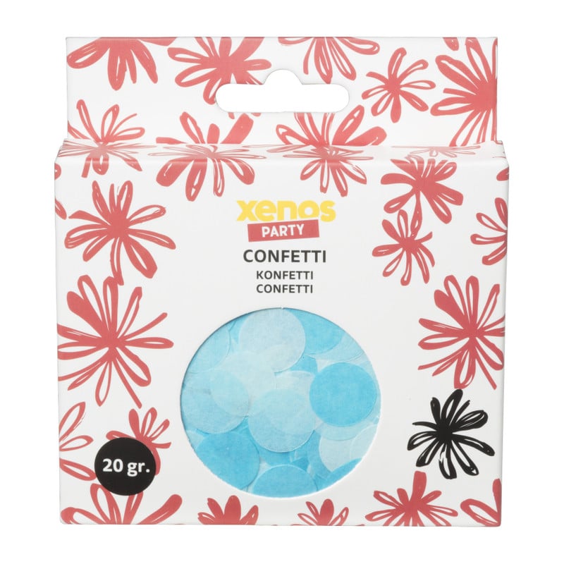 Confetti baby - blauw