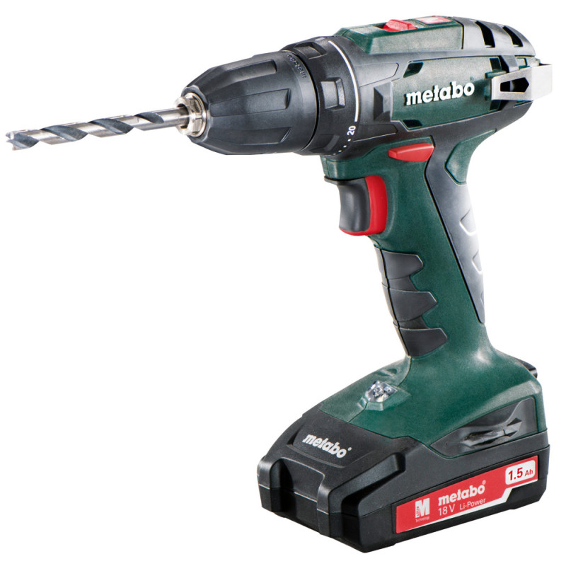Perceuse visseuse BS18 2 x 1,5 Ah 18 V METABO
