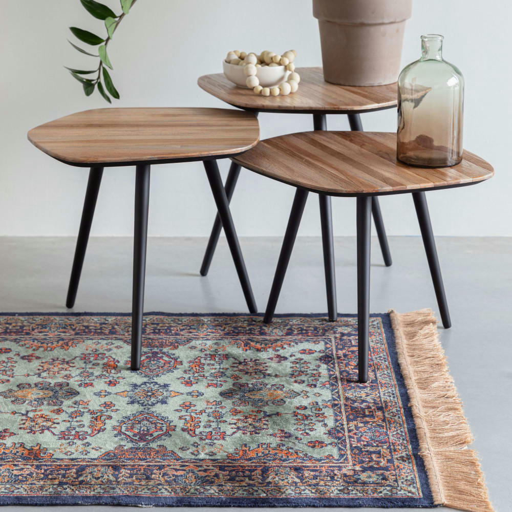 RAZ I - Tapis de couloir persan rouge 240x80 cm