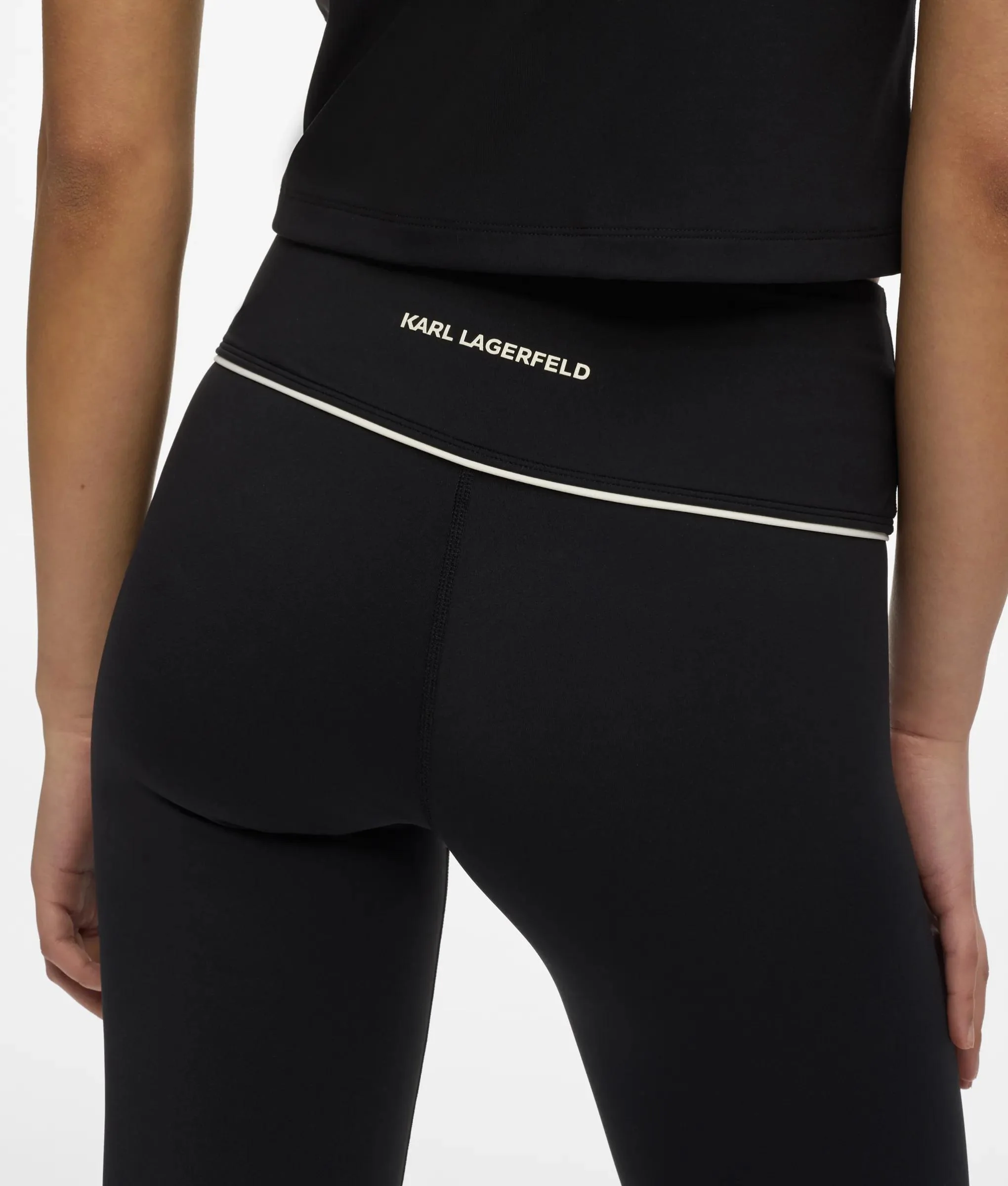 Legging athleisure avec passepoil contrastant