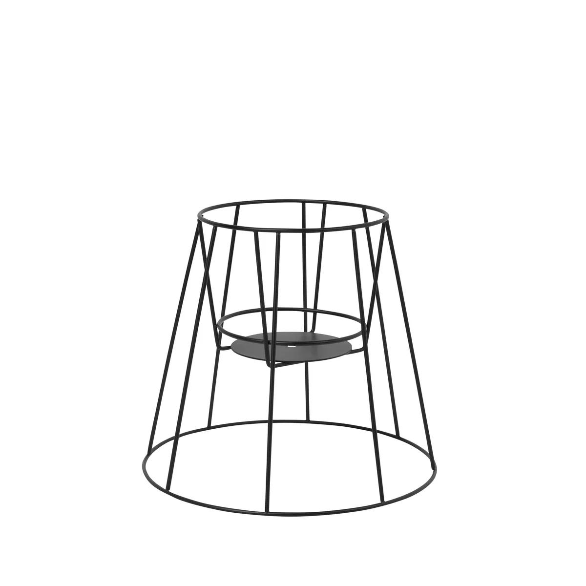 OK Design - Cibele Blumentopfständer H 30 cm, schwarz