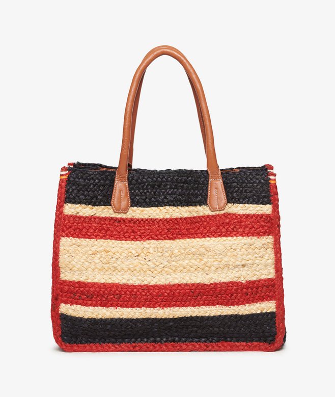 Raffia Luxe Tote Bag