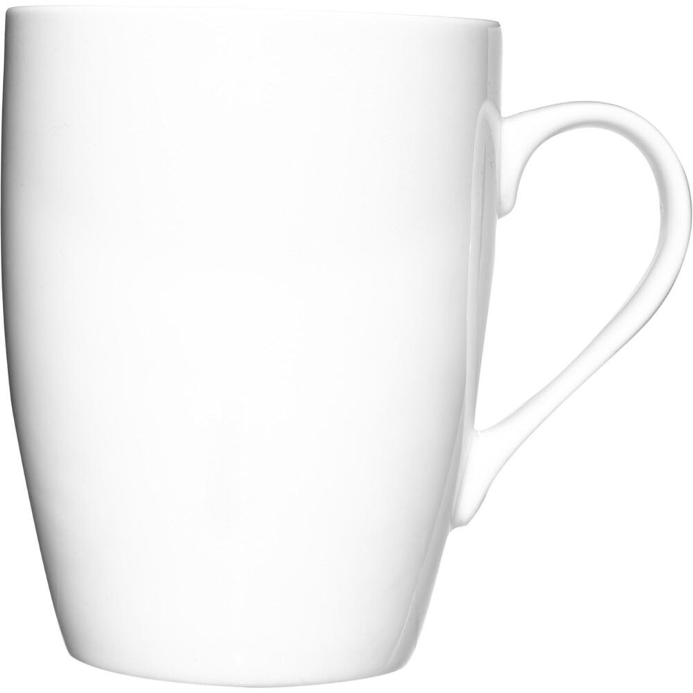 Caneca de porcelana branca