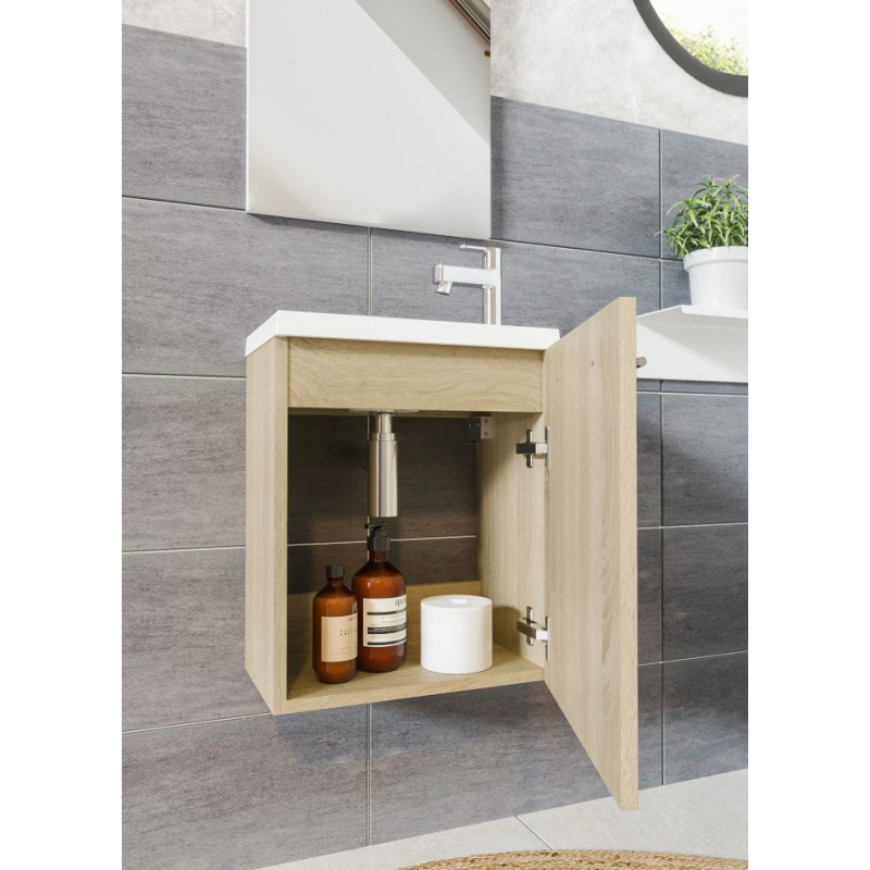 Meuble lave-mains Belem chêne 40 cm ALLIBERT