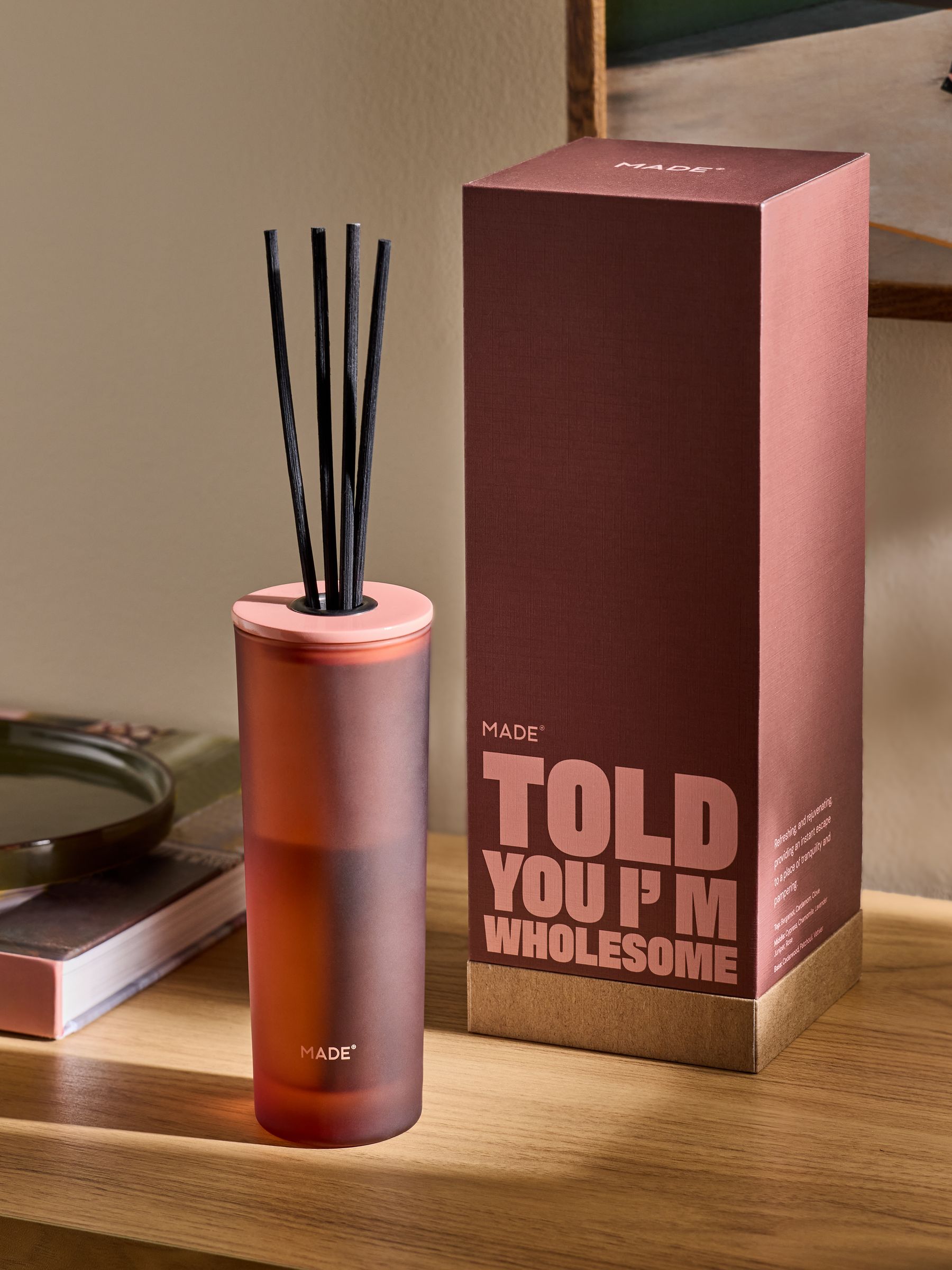 200ml Fragranced Reed Diffuser in Vetiver and Cedarwood