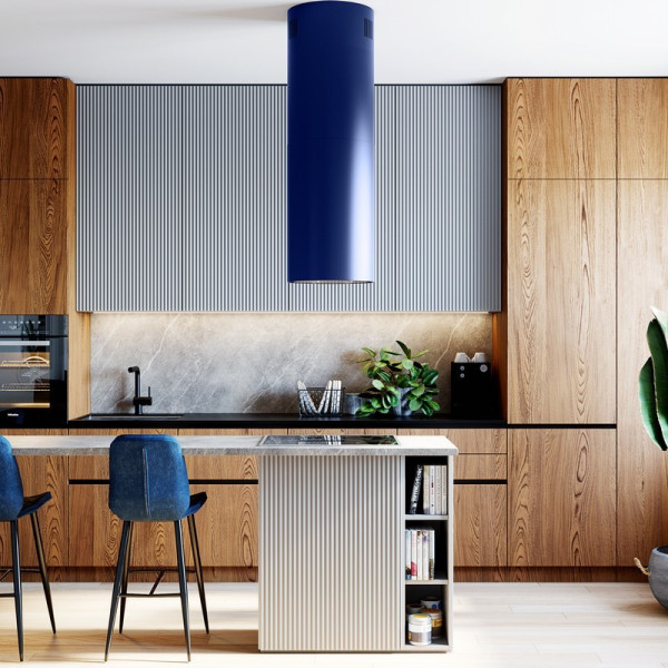 CYLINDRO ISOLA 39.6 BLUE Okap kuchenny