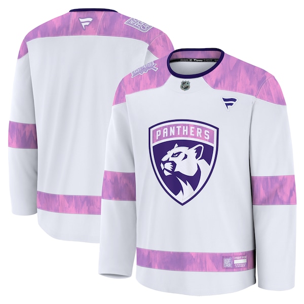 Florida Panthers  2024 Hockey Fights Cancer Practice Jersey - White